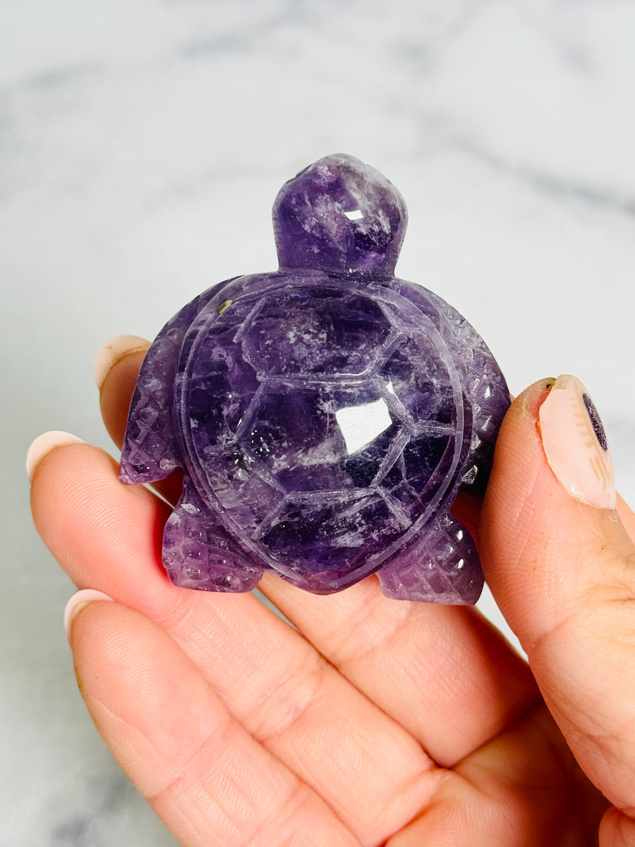 Crystal Turtle Carving