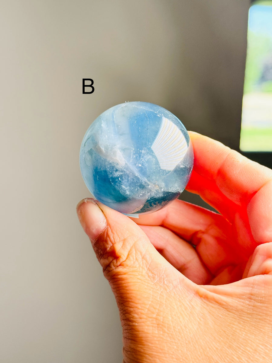 Blue Fluorite Sphere