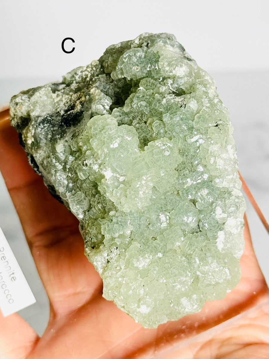 Raw Prehnite from Morocco