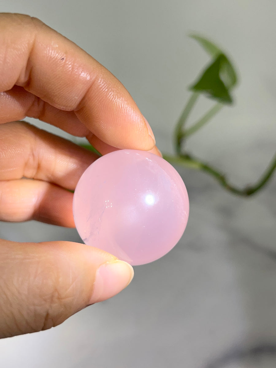 Star Rose Quartz Sphere