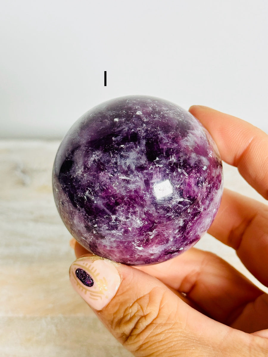 Lepidolite Sphere