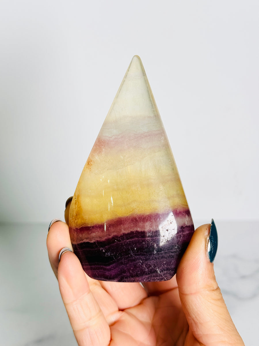 IMPERFECT Candy Fluorite Flame Carving