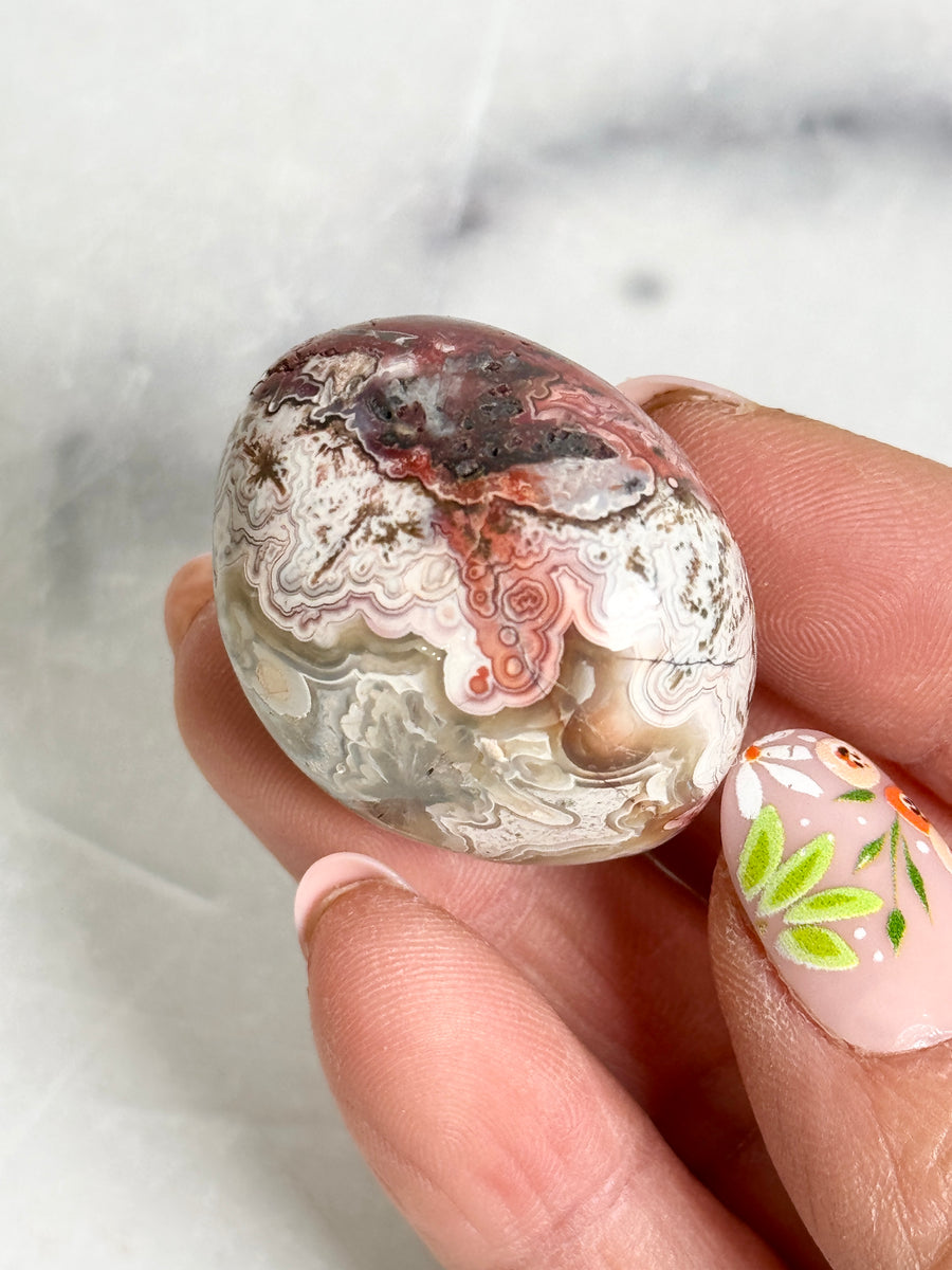 Mexican Crazy Lace Agate Tumbled Stone