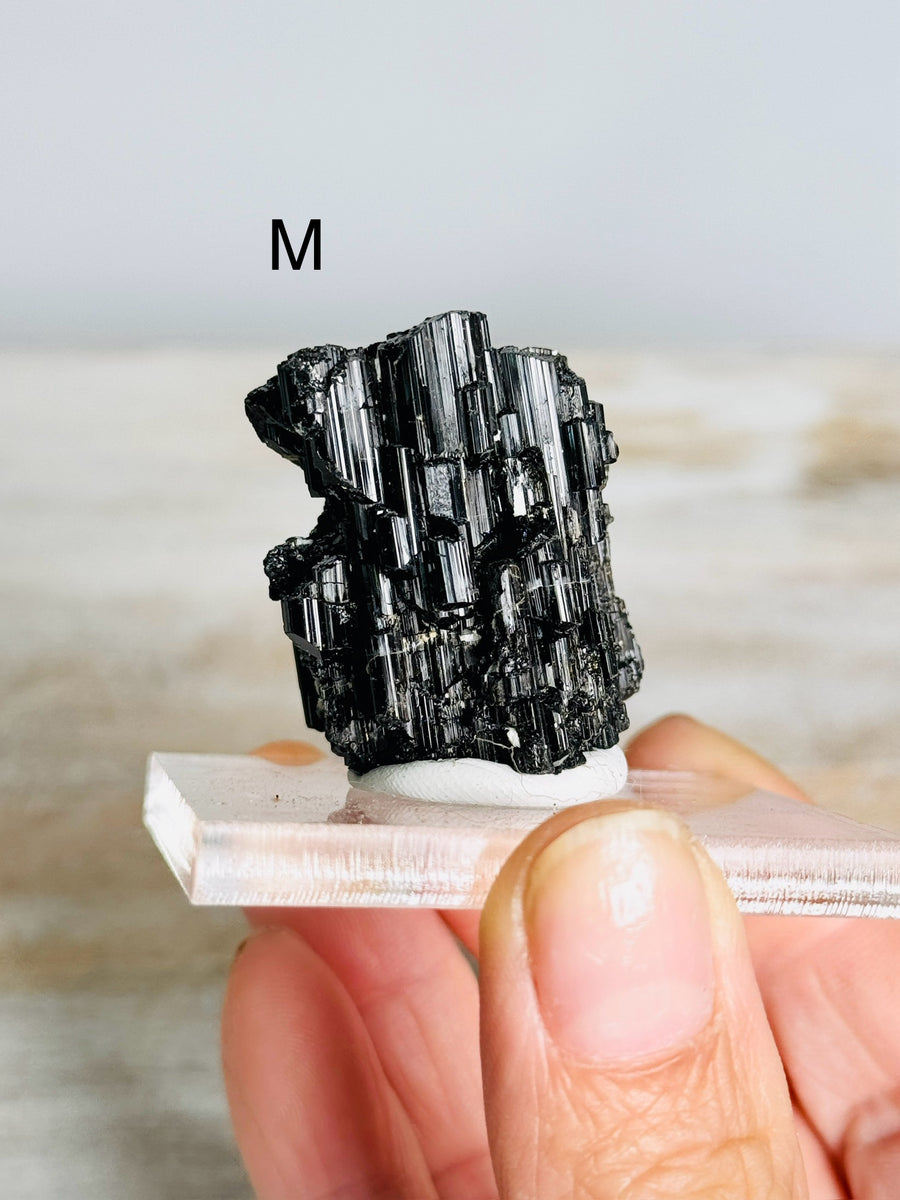 Etched Black Tourmaline from Skardu Pakistan