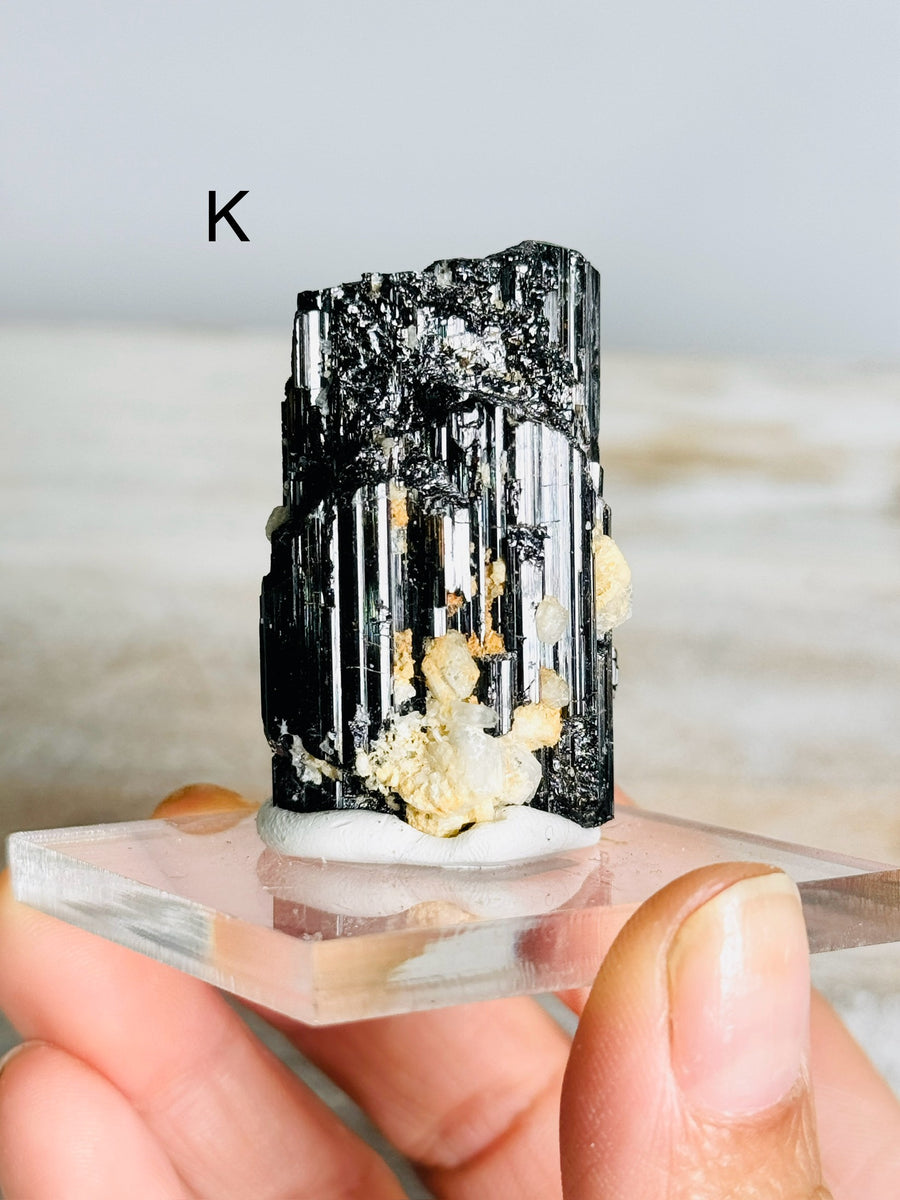 Etched Black Tourmaline from Skardu Pakistan