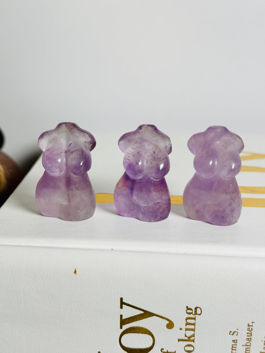 Amethyst Goddess Body Carving