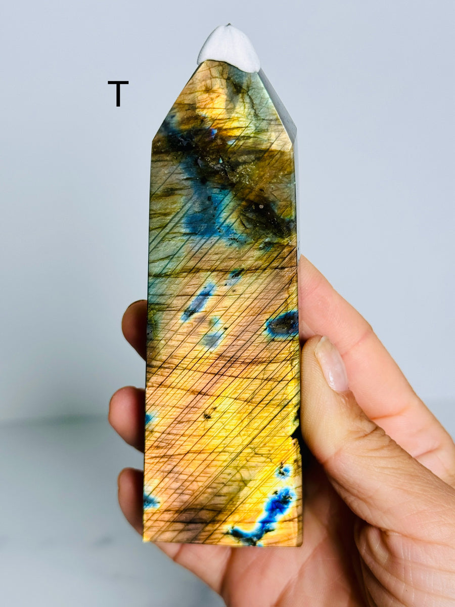 Full Flash Labradorite Tower