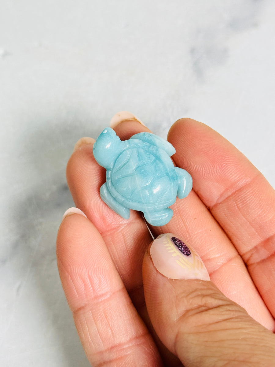 Mini Crystal Turtle Carving