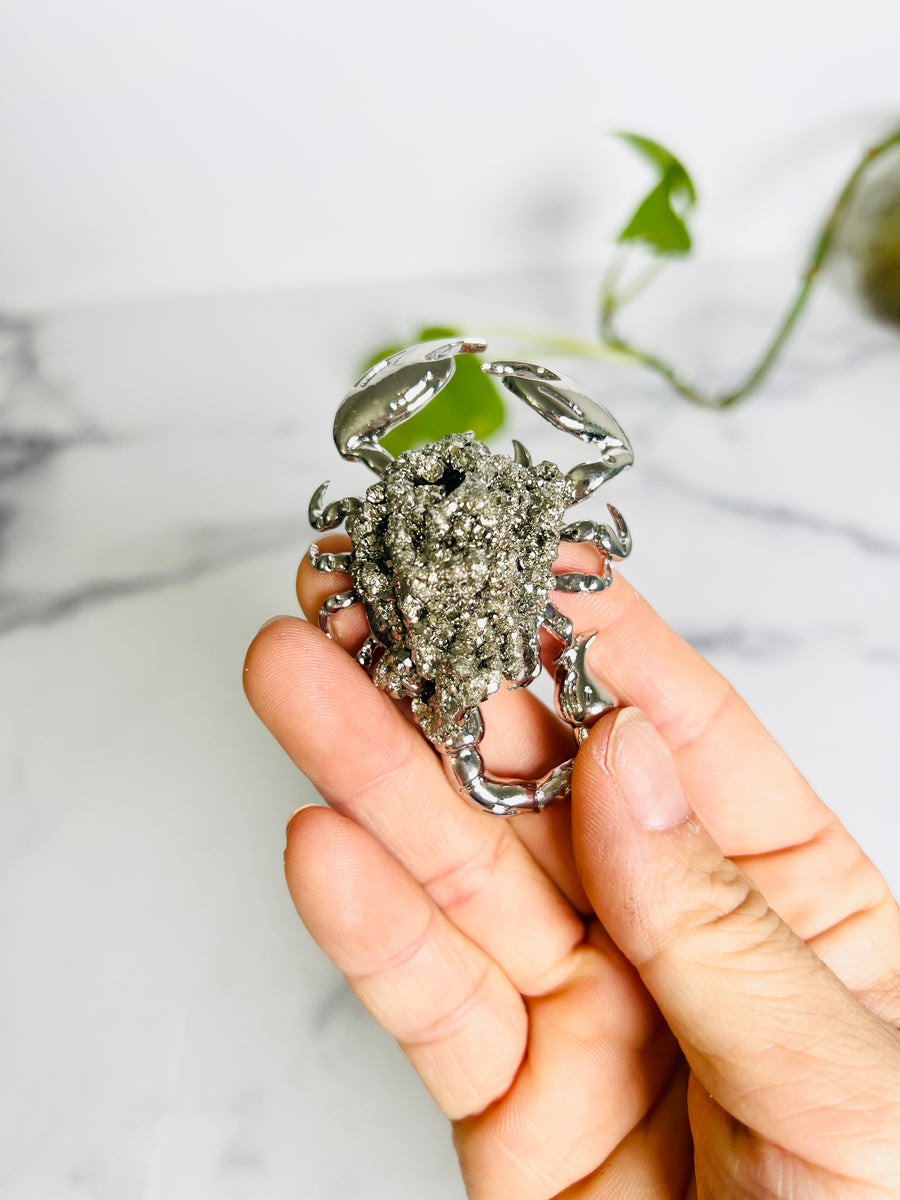 Pyrite Scorpion Carving