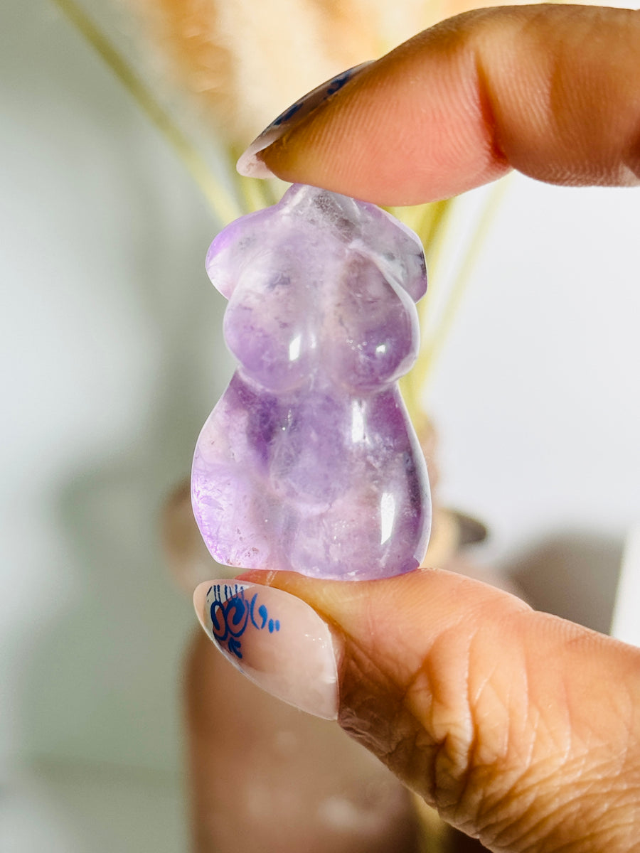 Amethyst Goddess Body Carving