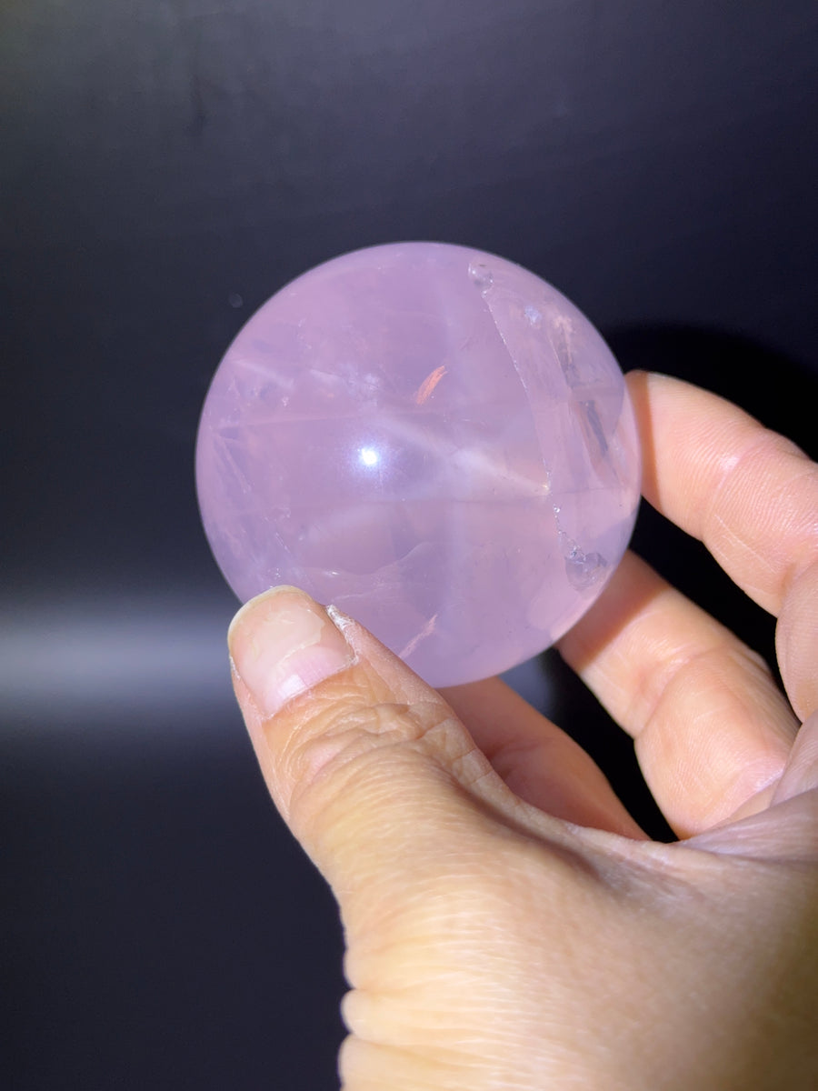 Star Rose Quartz Sphere