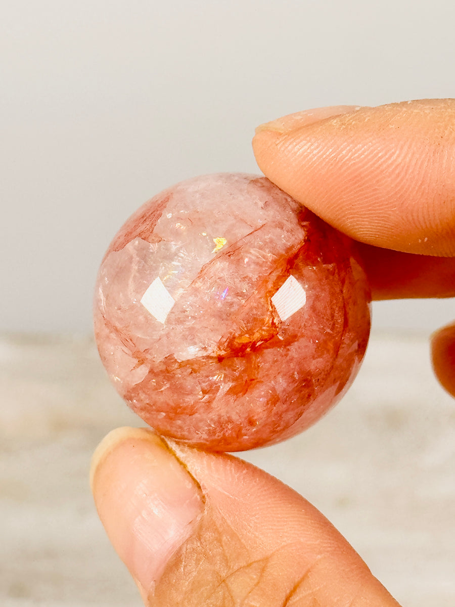 Fire Quartz Small Spheres