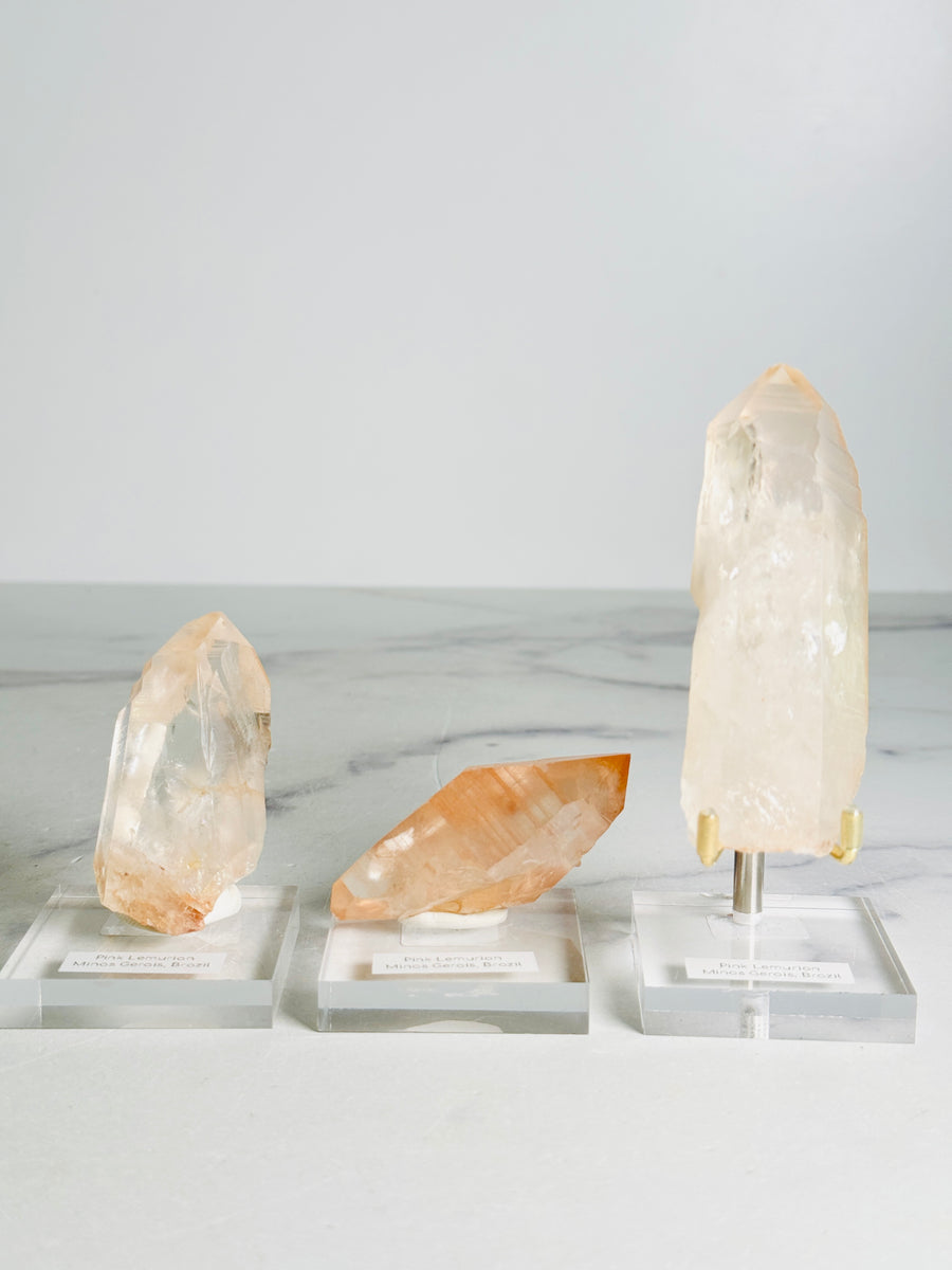 Raw Pink Lemurian Point