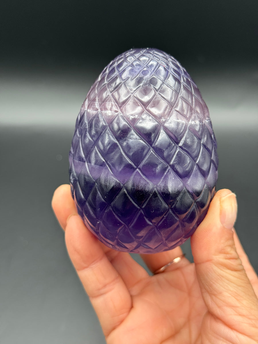 Purple Dragon Egg Carving