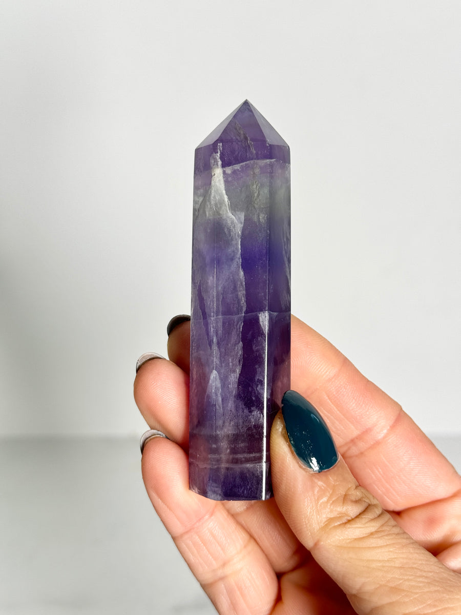 IMPERFECT Indigo Fluorite Tower