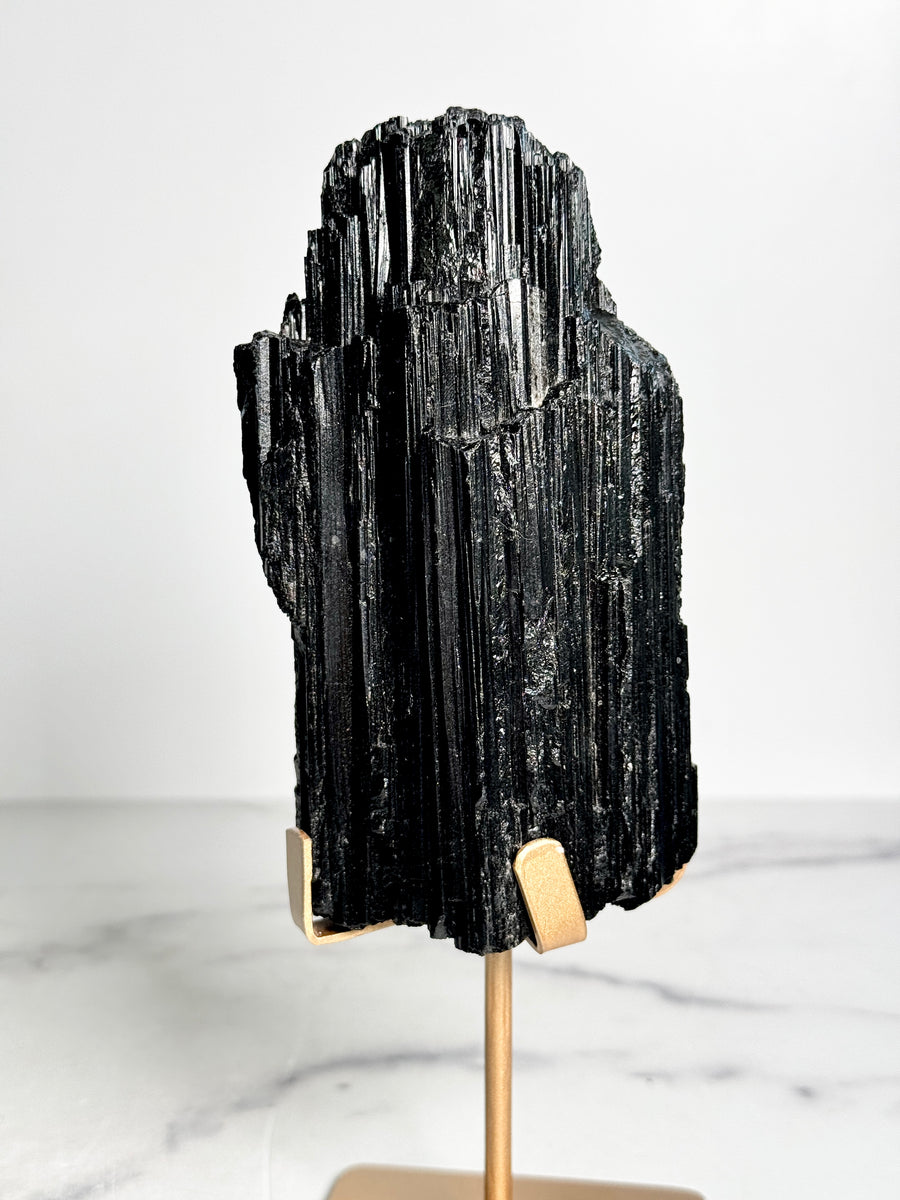 Statement Black Tourmaline on Stand