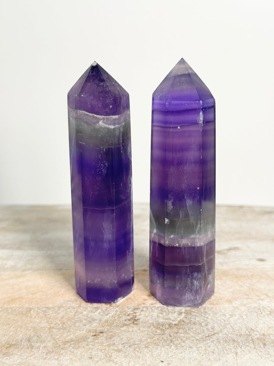 IMPERFECT Indigo Fluorite Tower