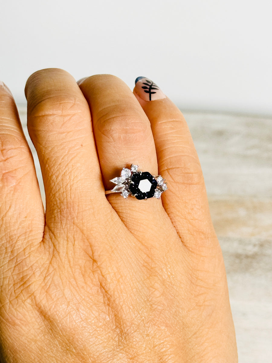 Blue Goldstone “ Velaris” Ring