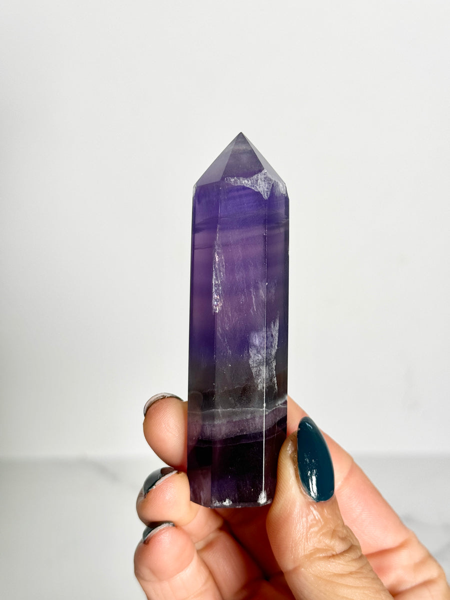 IMPERFECT Indigo Fluorite Tower