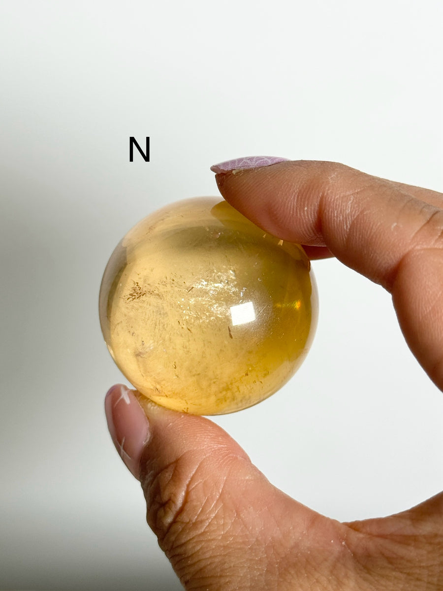 Honey Calcite Sphere