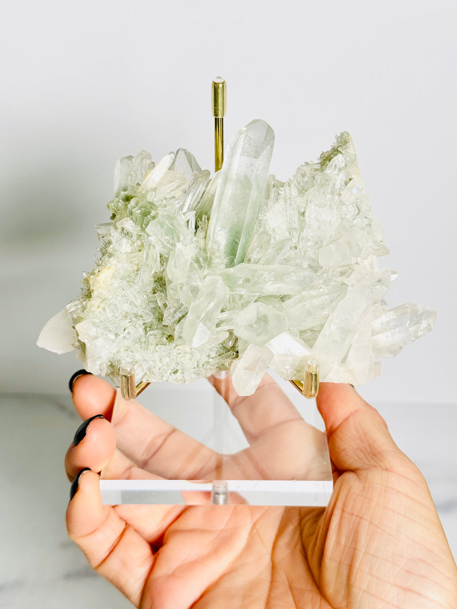 Himalayan Chlorite Quartz Cluster