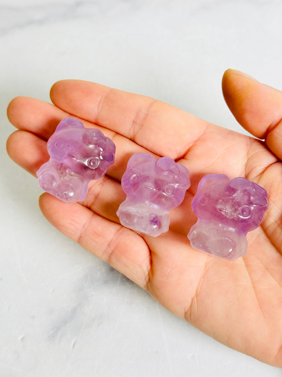 Amethyst Hello Kitty Carving