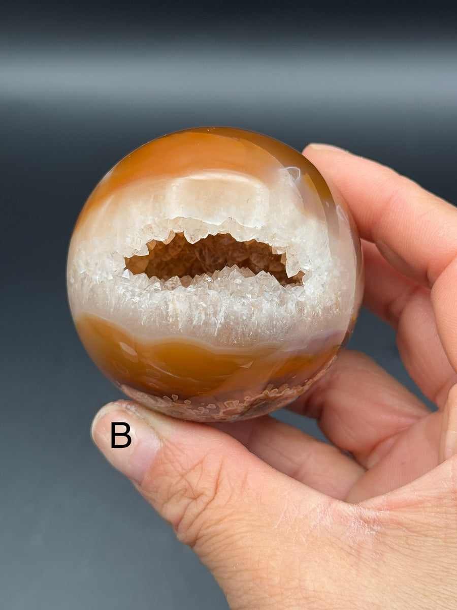 Brown Jelly Agate Sphere