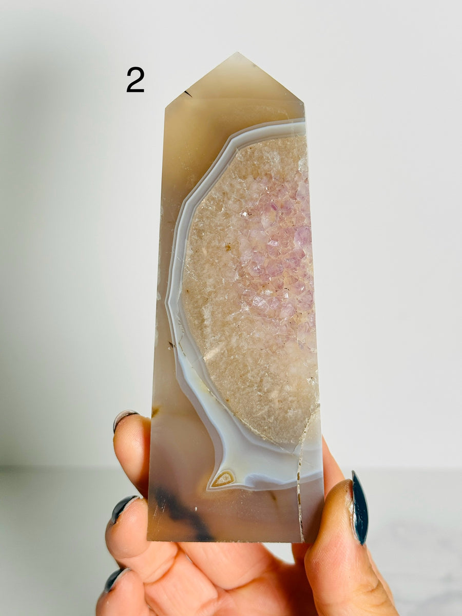 IMPERFECT Agate Quartz Tower