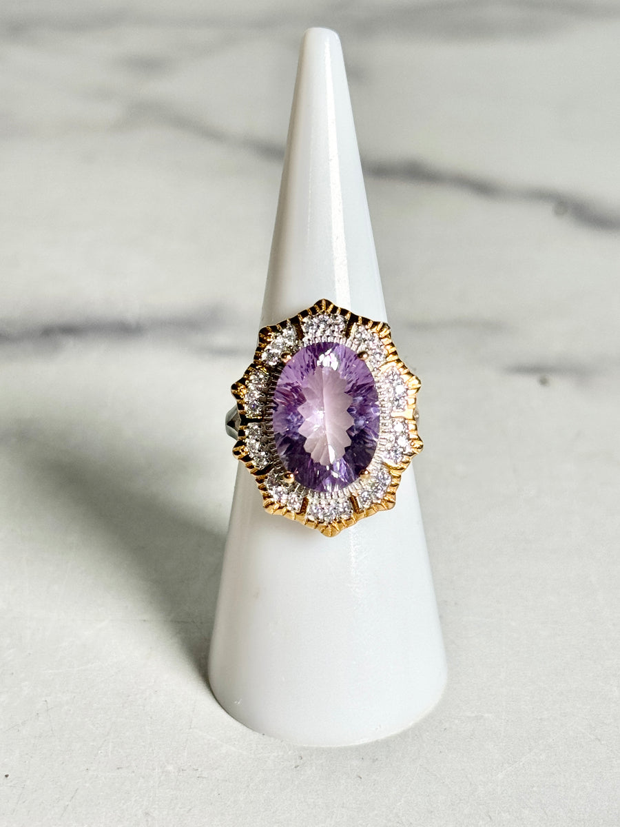 Amethyst 925 Sterling Silver Cocktail Ring