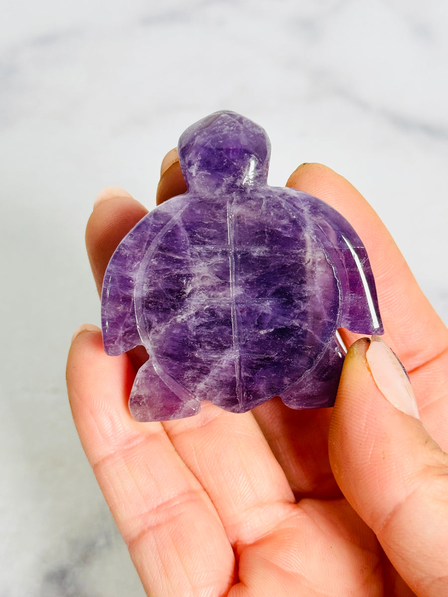 Crystal Turtle Carving