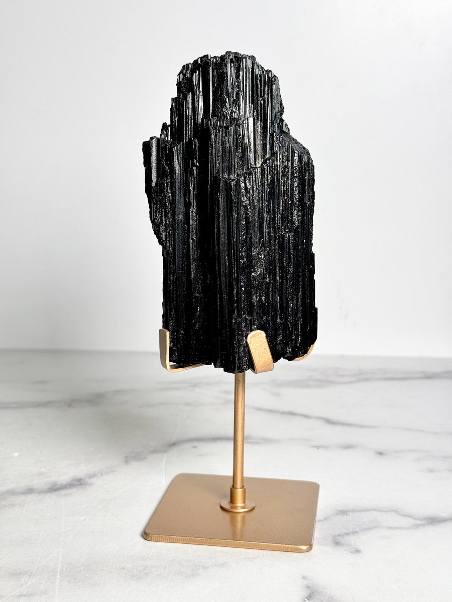 Statement Black Tourmaline on Stand