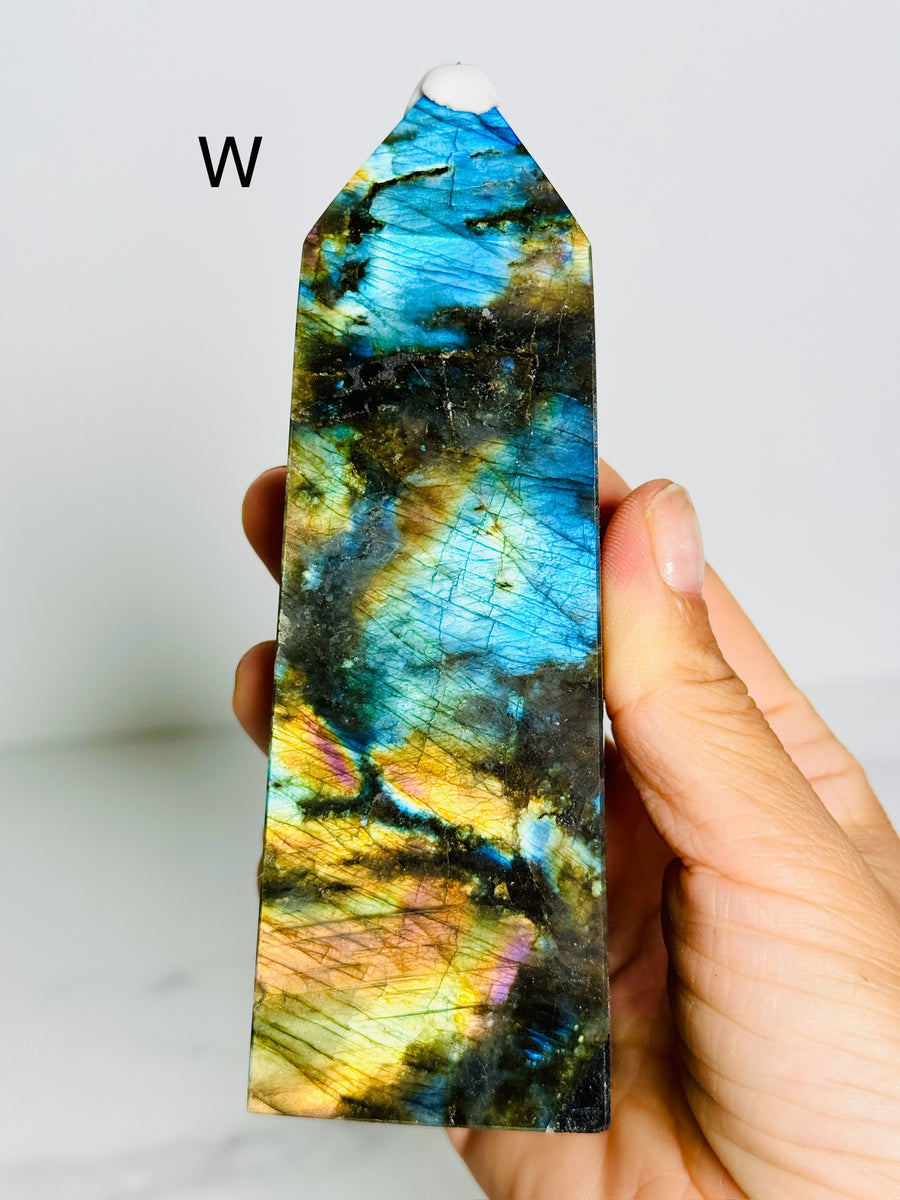 Full Flash Labradorite Tower