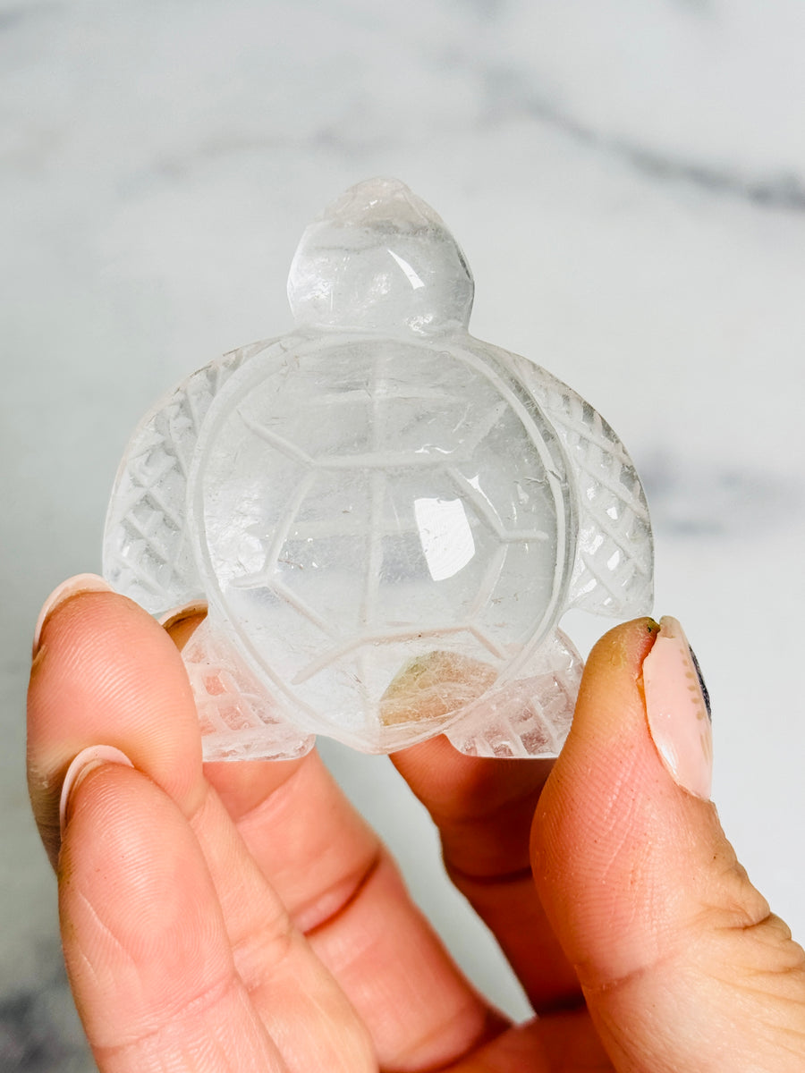 Crystal Turtle Carving