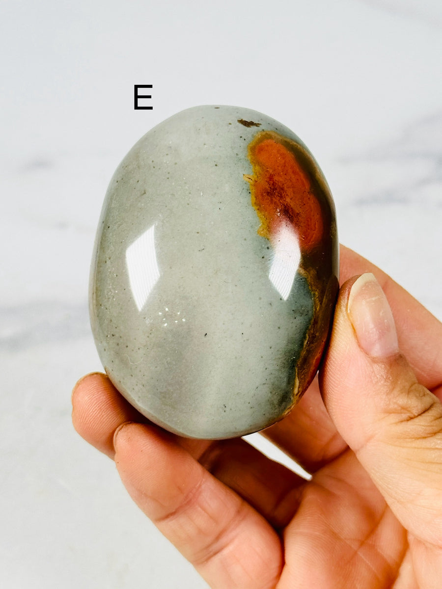 Polychrome Jasper Palm Stone