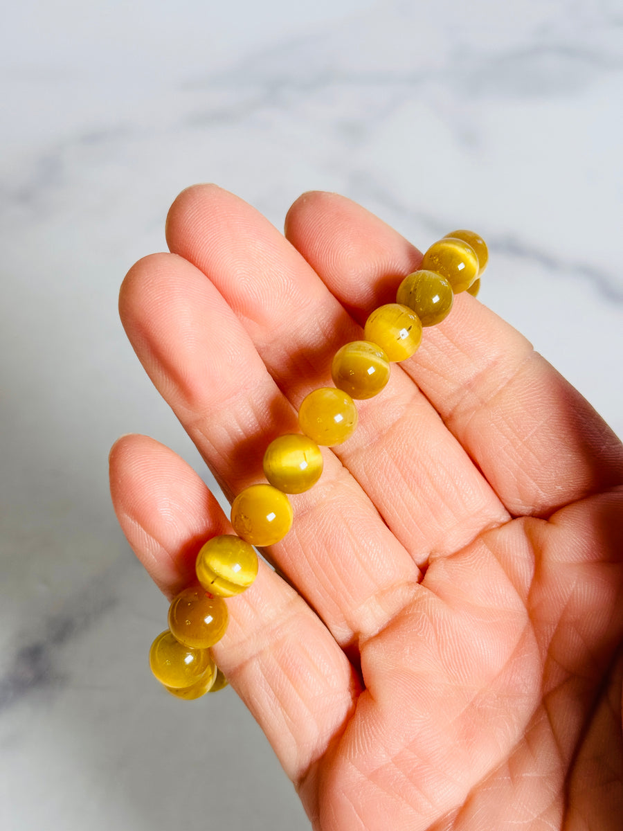 Yellow Tiger Eye Bracelet for Confidence & Courage