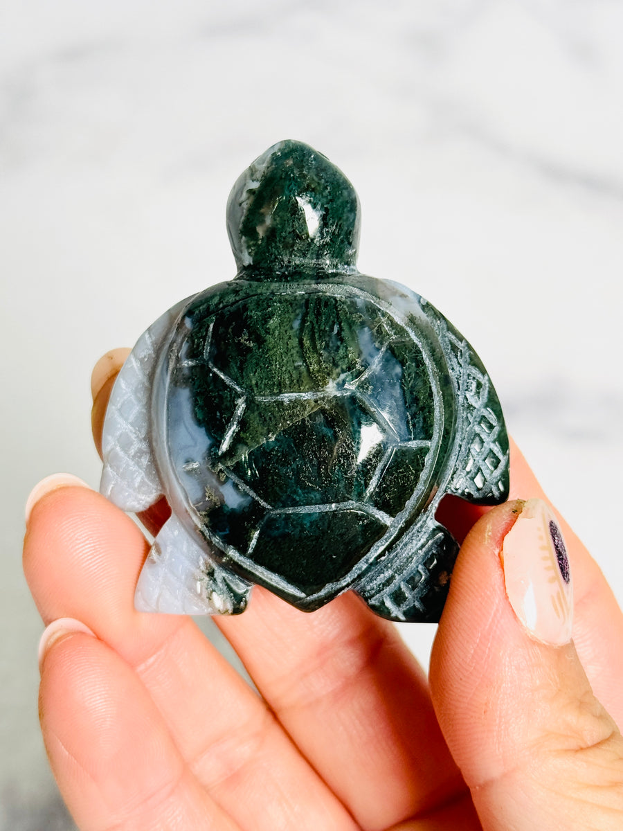 Crystal Turtle Carving