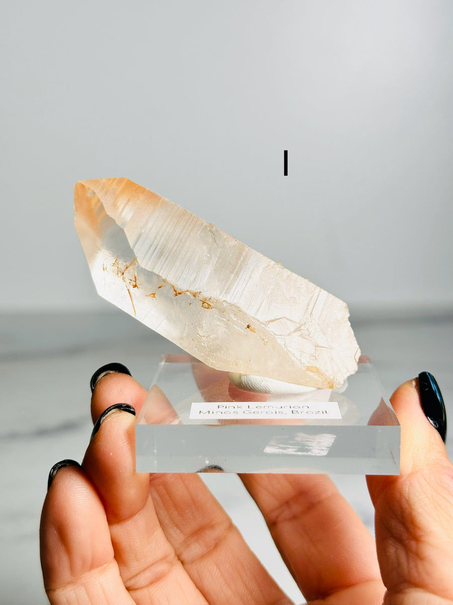 Raw Pink Lemurian Point