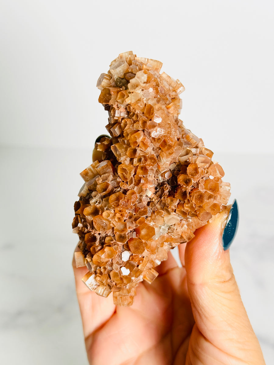 Red Aragonite Cluster