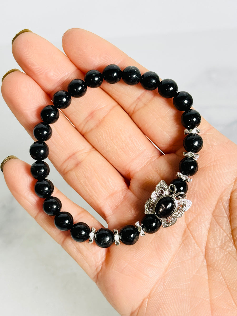 Hypetsthene Bracelet for Clarity, Protection, and Inner strength