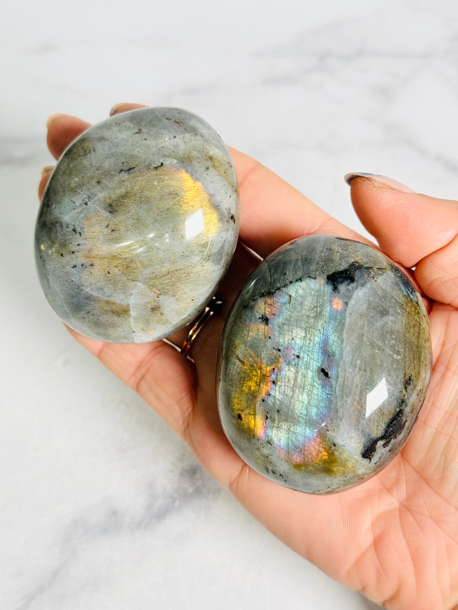 IMPERFECT Large Labradorite Palm Stone