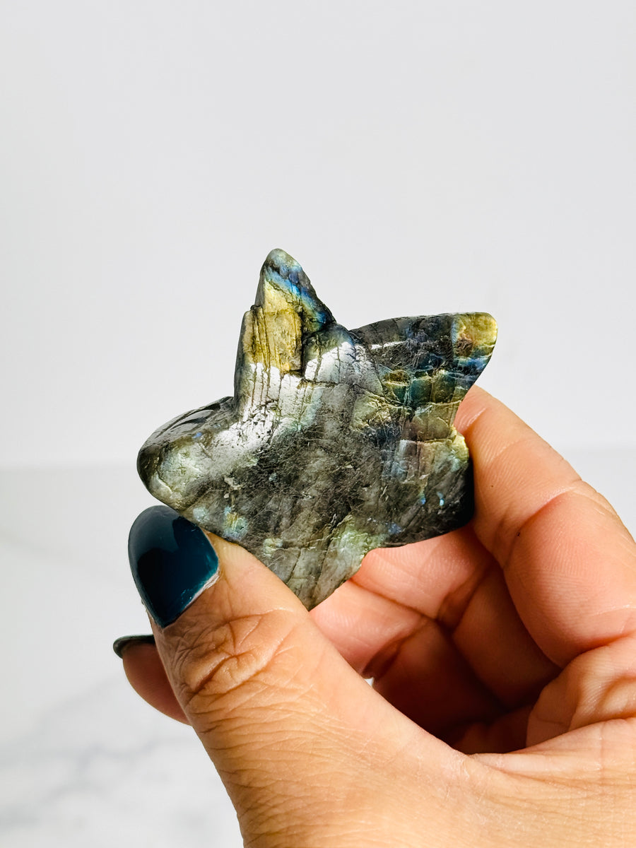 IMPERFECT Labradorite Starfish Carving