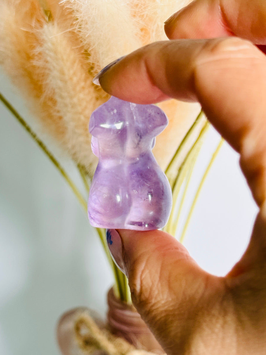 Amethyst Goddess Body Carving