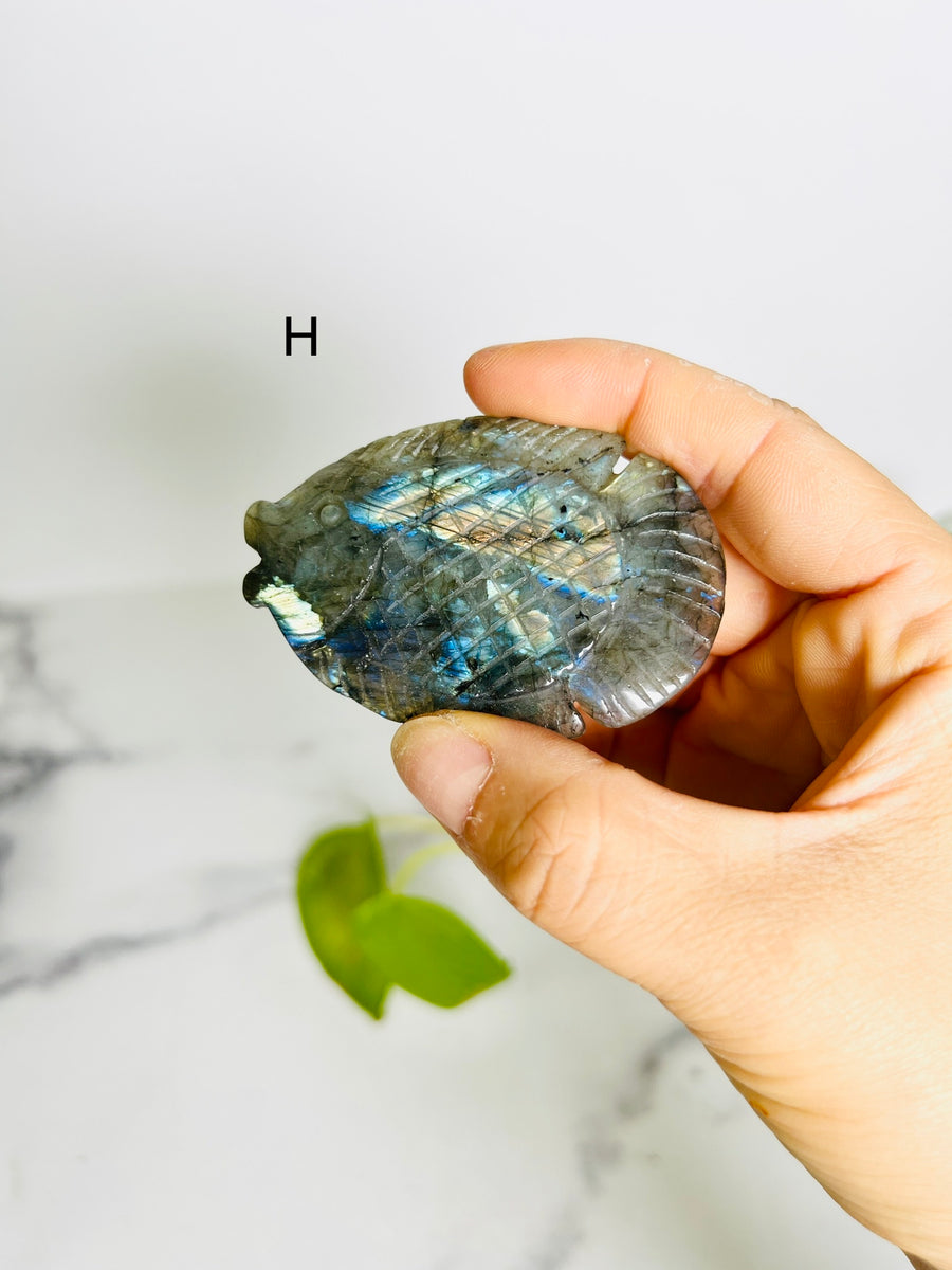 Labradorite Fish Carving