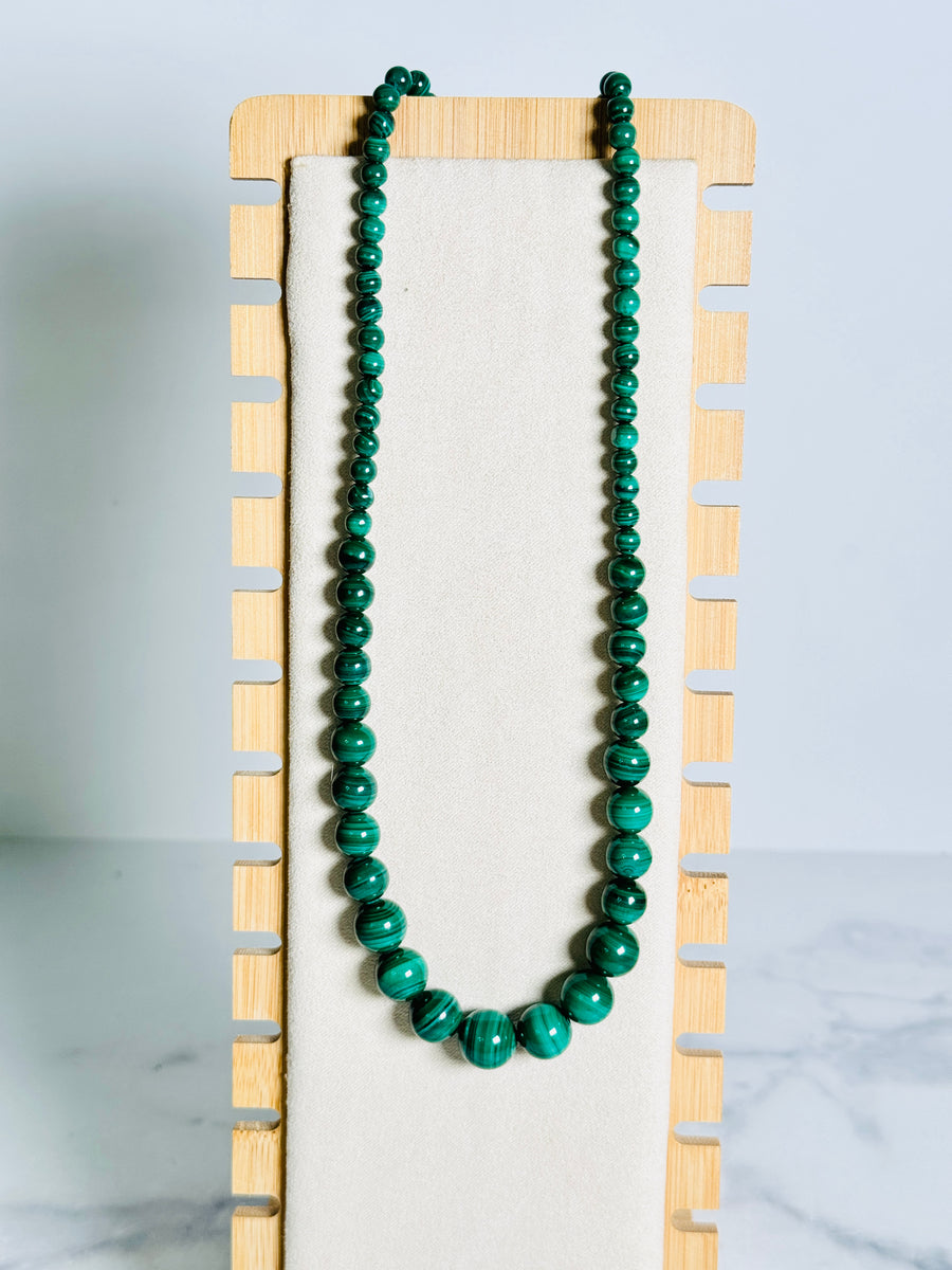 Malachite Bead Necklace