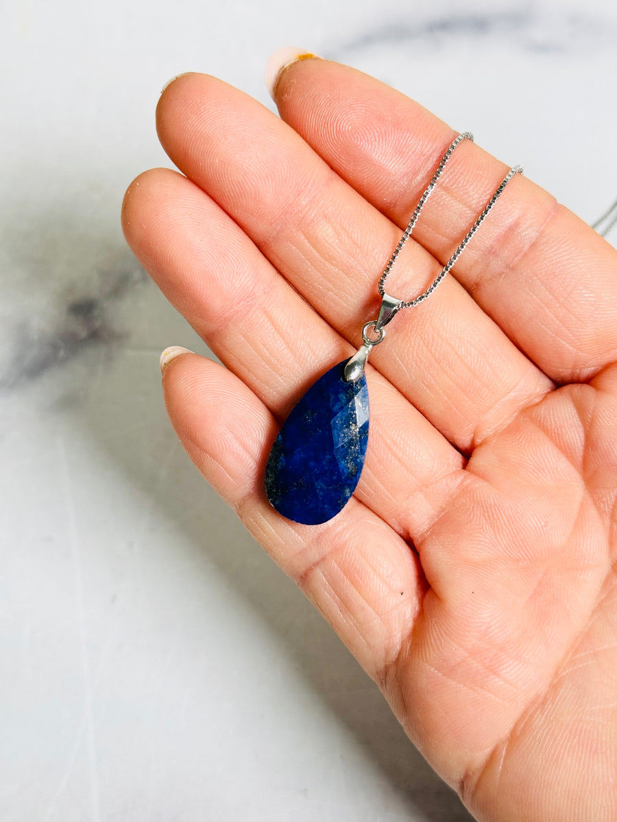 Faceted Teardrop Necklace