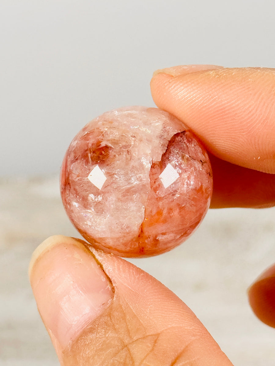 Fire Quartz Small Spheres