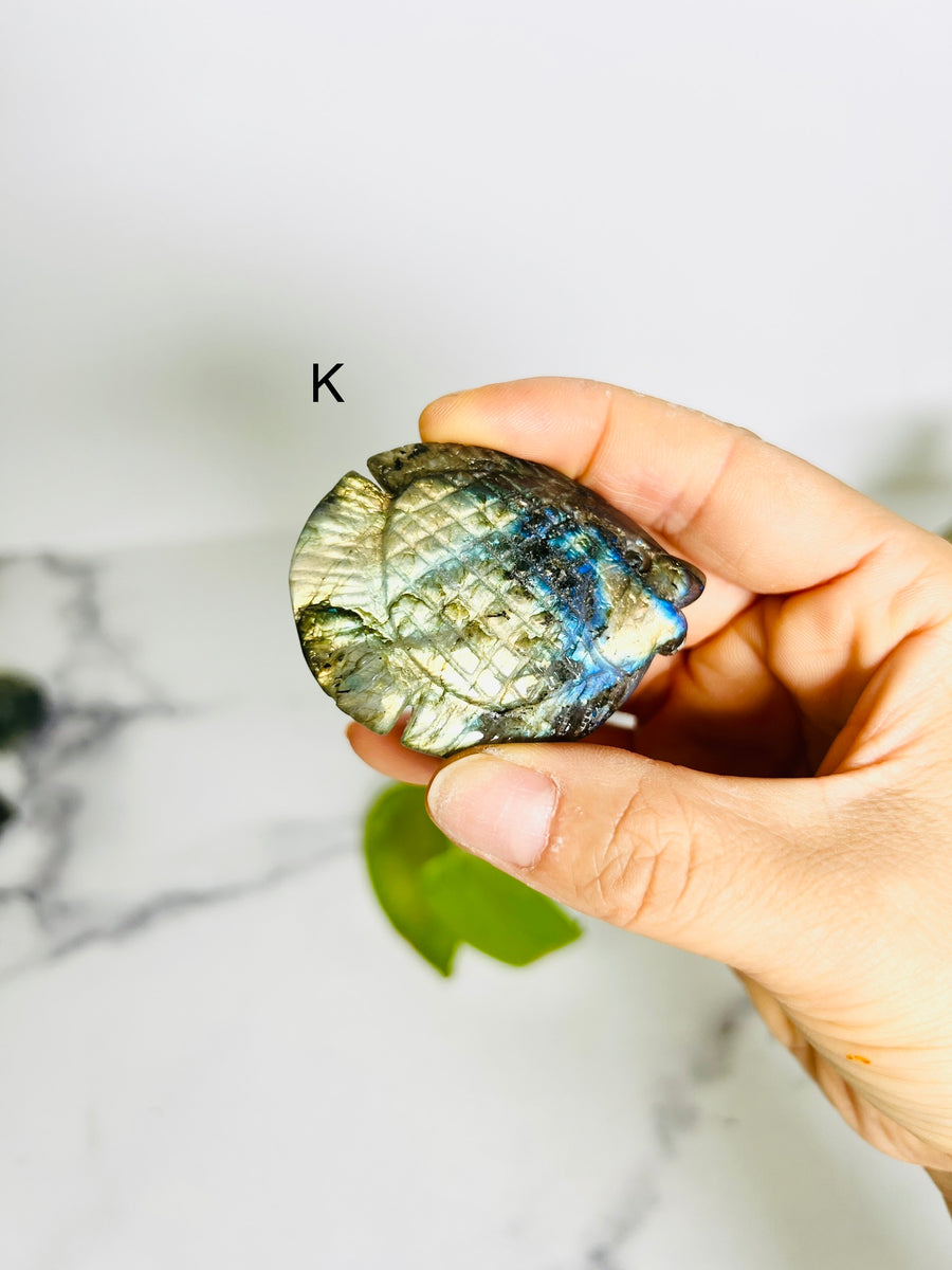 Labradorite Fish Carving