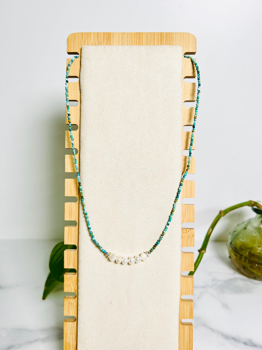 Turquoise & Pearl Necklace