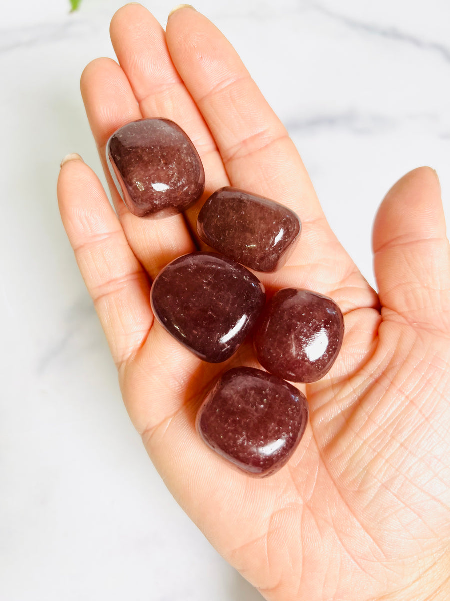 Strawberry Quartz Tumbled Stone