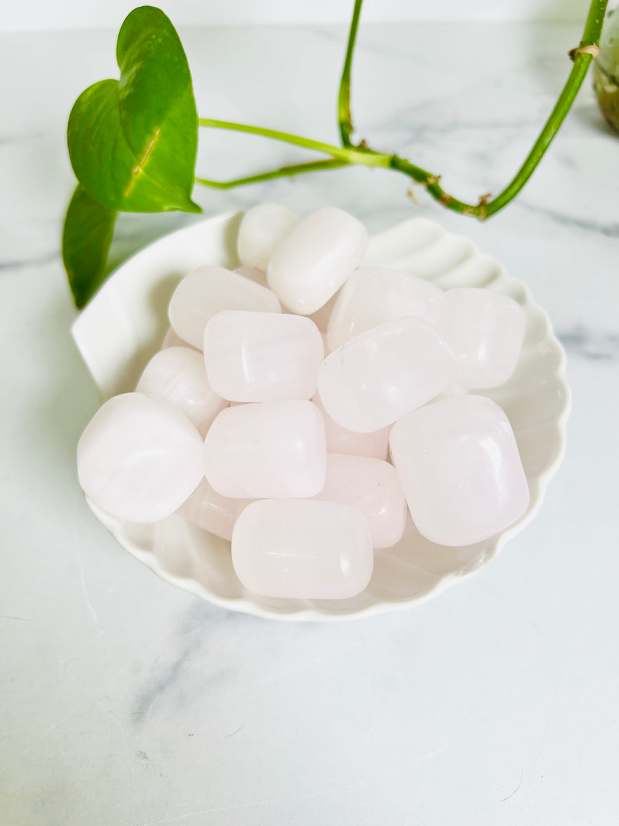 Pink Mangano Calcite Tumbled Stone